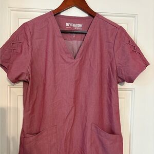 Grey's Anatomy Women's Short Sleeve Top - Mauve